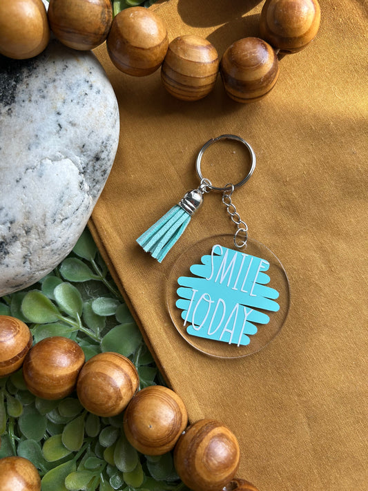 “Smile today” keychain