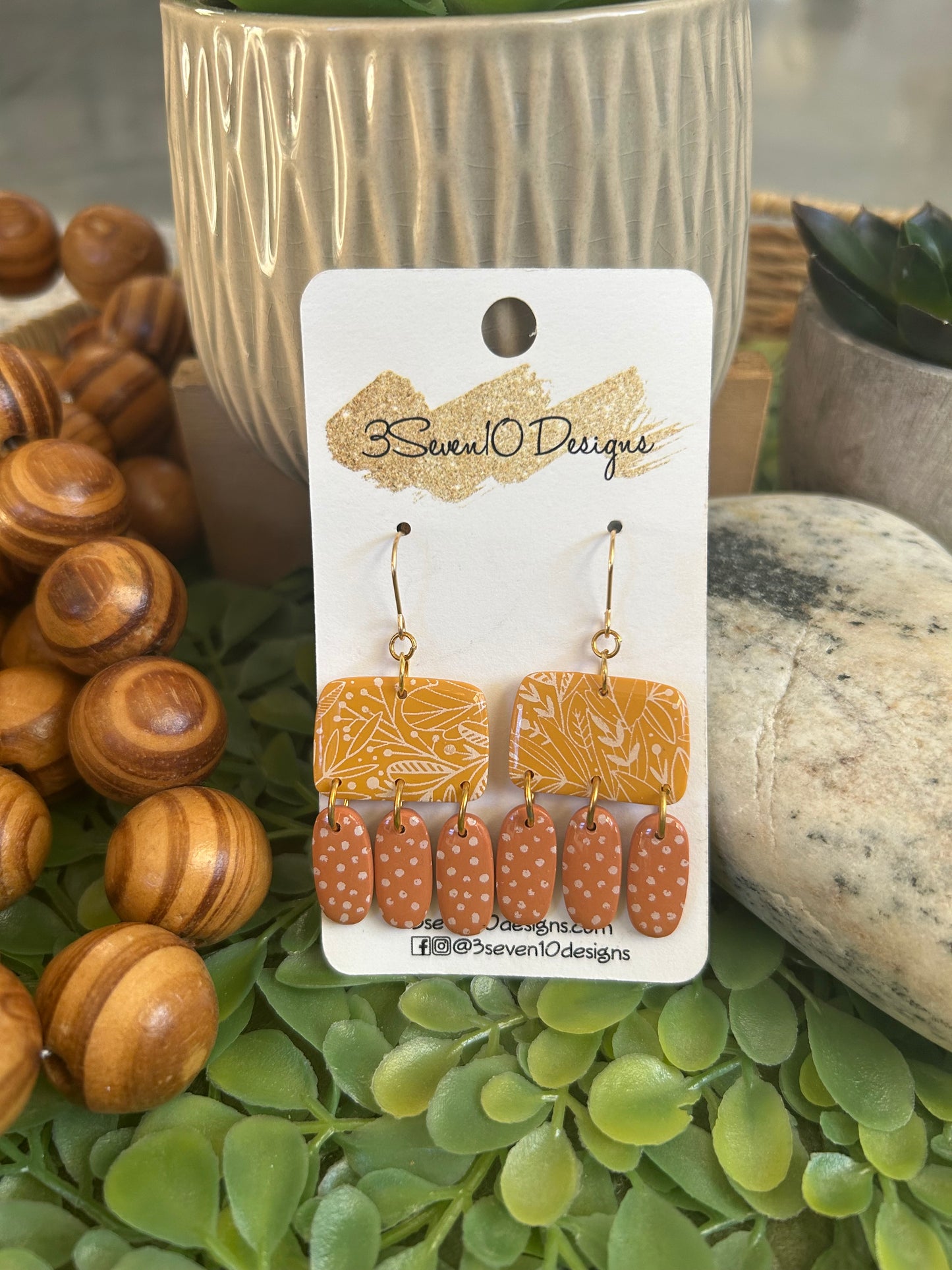 Yellow Fall Design Dangle