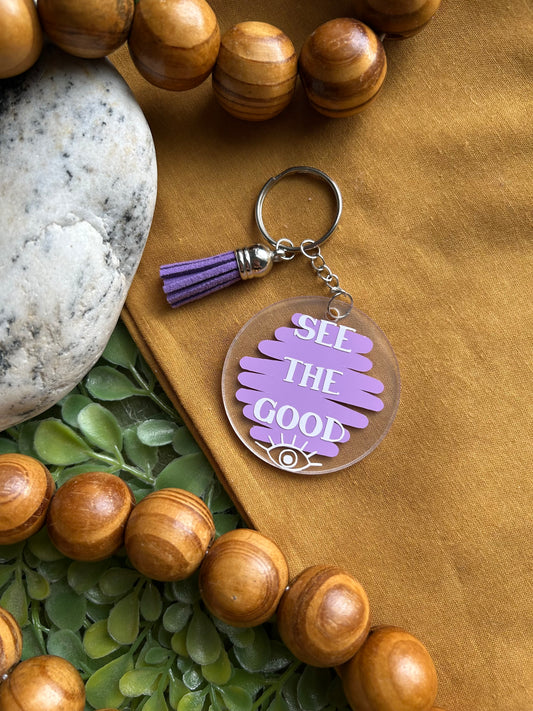 “See the good” keychain