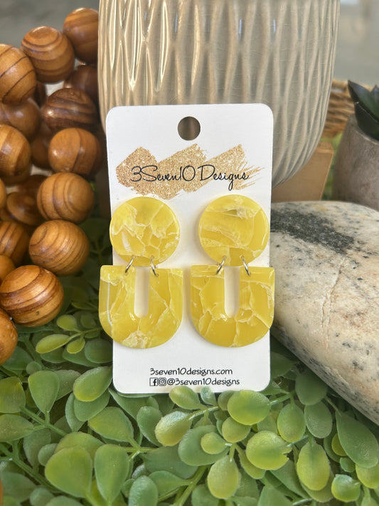 Yellow Marble Dangle