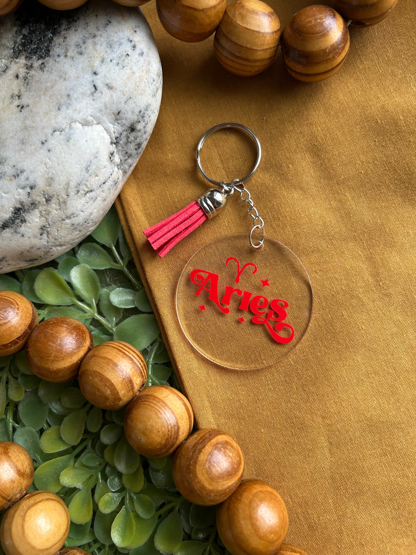 Aries keychain