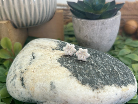 Glitter Snowflake Stud